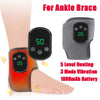 🦶 Electric Ankle Brace – Adjustable Hot Compress & Vibration Massage Support