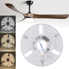 5.3 Inch Ceiling Fan LED Light Replacement 24W 3CCT Dimmable Magnetic LED Fan Light Board Panel Retrofit Light with Memory