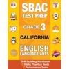 Sbac Test Prep Grade 3 California English Language Arts: 2 Smarter Balanced Practice Tests and Workbook, Caaspp Test Grade 3, Practice Tests Californi - Paperback