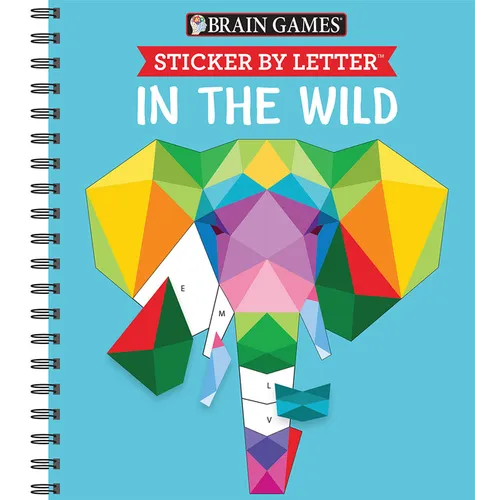 Brain Games - Sticker by Letter: In the Wild (Sticker Puzzles - Kids Activity Book) - Spiral