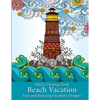 Adult Coloring Book: Beach Vacation: Fun and Relaxing Seashore Designs - Paperback