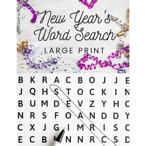 New Year's Word Search: Large Print Word Search All About New Year's - Paperback
