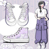 Kawaii Pastel Lavender High Tops