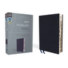 NIV, Thinline Bible, Bonded Leather, Navy, Indexed, Red Letter Edition - Bonded Leather