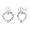 925 Sterling Silver Hoop Earrings with Zircon | Classic U-Shaped Women Jewelry