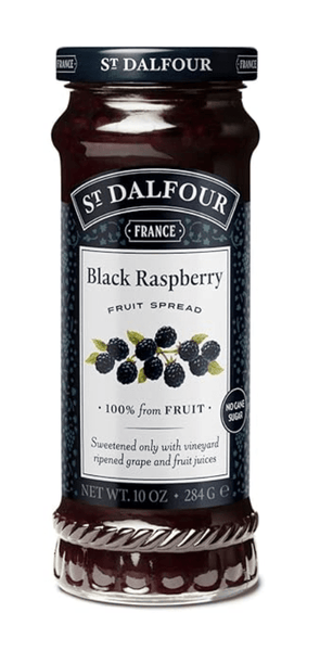 ST DALFOUR: Black Raspberry Fruit Spread, 10 oz