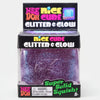 Schylling Nee-Doh Glitter and Glow Nice Cube: Purple Cube