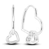 925 Sterling Silver Hoop Earrings with Zircon | Classic U-Shaped Women Jewelry