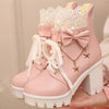 Pretty Pink Ankle Boots
