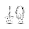 925 Sterling Silver Hoop Earrings with Zircon | Classic U-Shaped Women Jewelry
