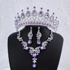 Crown Necklace Earring Jewelry Set Gift