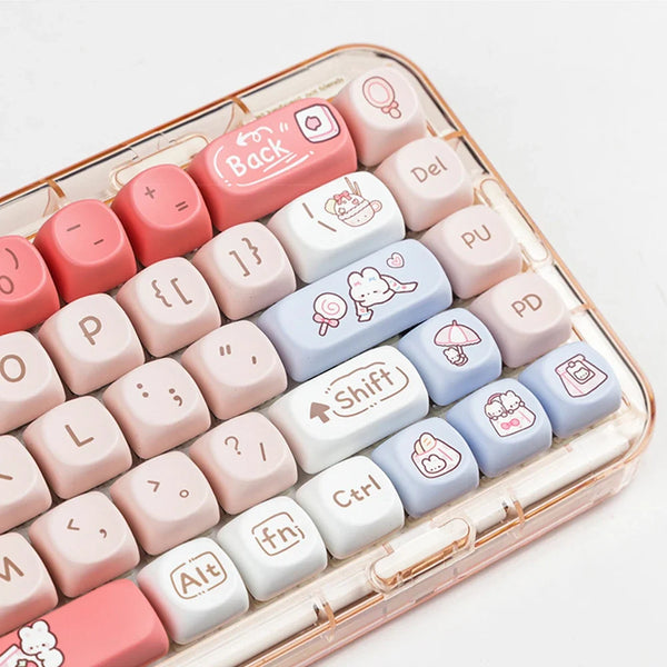 Snack Bunnies Kawaii Keycaps Set