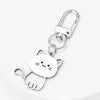 Silvery Cat Kawaii Keychain
