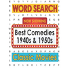 Movies Word Search Best Comedies 1940s and 1950s: Hollywood Movies Puzzle Book for Adults and Teen Puzzlers, Activity Gifts for Classic Movie Lovers - Paperback