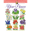 Creative Haven a Year in Flowers Coloring Book - Paperback