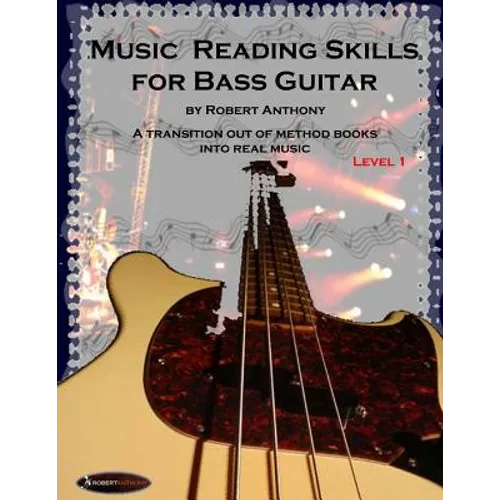 Music Reading Skills for Bass Guitar Level 1 - Paperback