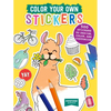 Color Your Own Stickers: 500 Stickers to Design, Color, and Customize - Paperback