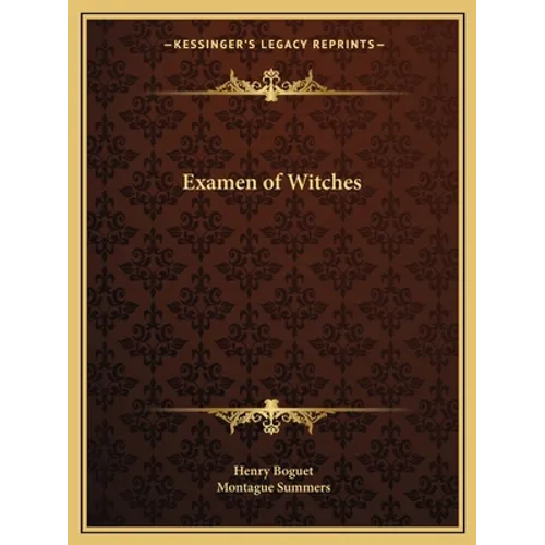 Examen of Witches - Paperback