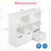 Kids Storage Organizer with 3 Drawers and 5 Cubbies