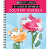 Brain Games - Sticker by Number: Country Garden (13 Images to Sticker) - Spiral