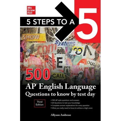 5 Steps to a 5: 500 AP English Language Questions to Know by Test Day, Third Edition - Paperback