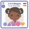 1 2 3 Shapes - 1 2 3 Formes: Bilingual French-English Book, Livre bilingue français-anglais - Paperback