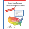 Learning Cursive Handwriting Workbook: Cursive Handwriting Workbook: Learn about the 50 States while Learning Cursive Writing - Paperback