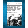 The Jewish Law of Divorce According to Bible and Talmud with Some Reference to Its Development in Post-Talmudic Times - Paperback