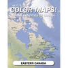 Color Maps! Towns and Cities of Canada: Eastern Canada - Paperback