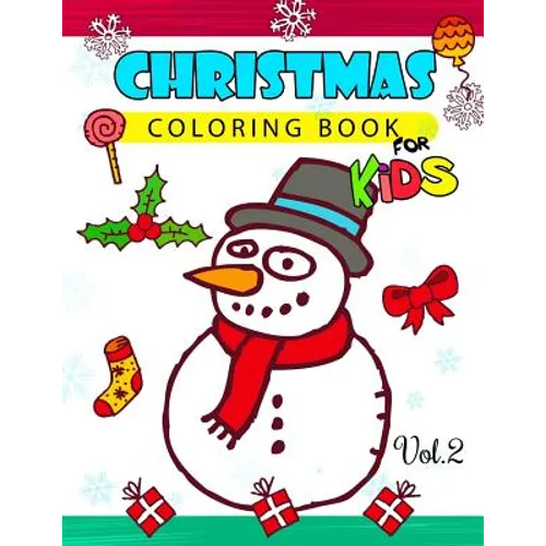 Christmas coloring Books for Kids Vol.2: (Jumbo Coloring Book) - Paperback
