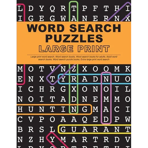 Word Search Puzzles Large Print: Large Print Word Search, Word Search Books, Word Search Books for Adults, Adult Word Search Books, Word Search Puzzle - Paperback