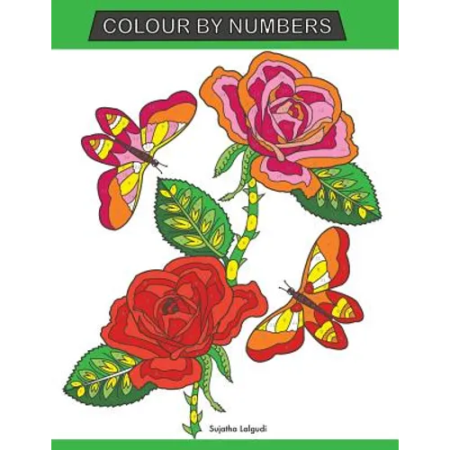 Colour by Numbers: Large Print Colour By Number Butterflies, Birds, and Flowers Adult Colouring Book - Paperback