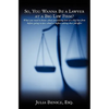 So, You Wanna Be a Lawyer at a Big Law Firm?: What you need to know about practicing law at a big law firm before going to law school or before taking - Paperback