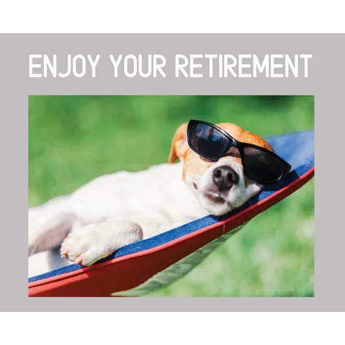 Happy Retirement Guest Book ( Landscape Hardcover ): Guest book for retirement, message book, memory book, keepsake, landscape, retirement book to sig - Hardcover