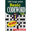 100 Large print Basic Codeword puzzles - Paperback