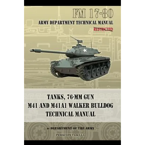 Tanks, 76-MM Gun M41 and M41A1 Walker Bulldog: FM 17-80 - Paperback