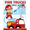 Fire Trucks Coloring Book: With Bonus Activity Pages - Paperback