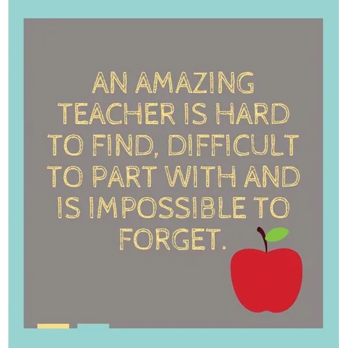 Thank you teacher book to sign, teacher appreciation book (hardcover): Retirement book for teachers, end of year gift, thank you gift. - Hardcover