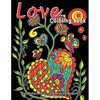 Love Coloring Book: Easy Coloring with Lovely and Relaxing Illustrations Including Animals, Flowers and Heart Patterns. Ideal for Seniors - Paperback