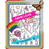 Same Love Lgbt+ Coloring Book: Adult Colouring Fun, Stress Relief Relaxation and Escape - Paperback