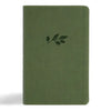 CSB Large Print Personal Size Reference Bible, Digital Study Edition, Olive Leathertouch - Imitation Leather