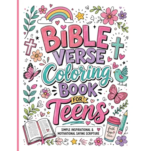 Bible verse coloring book for teens - Paperback