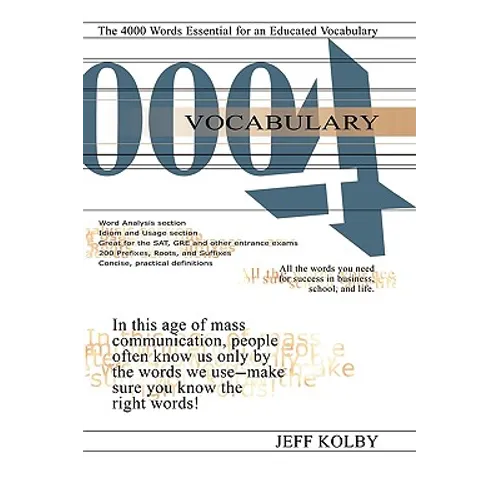 Vocabulary 4000: The 4000 Words Essential for an Educated Vocabulary - Paperback
