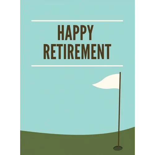 Golf Retirement Guest Book (Hardcover): Retirement book, retirement gift, Guestbook for retirement, retirement book to sign, message book, memory book - Hardcover
