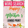 Word Search Happy Mothers Day Jumbo Print: Jumbo Print (Large Print Word Search Books for Adults) Gift Idea with pink Cover - Paperback