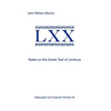 Notes on the Greek Text of Leviticus - Paperback