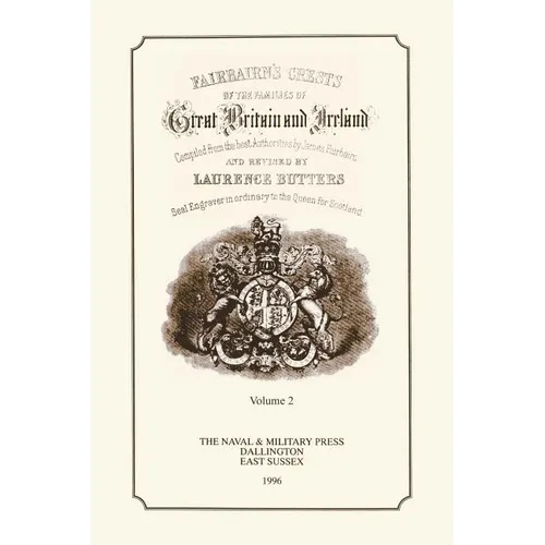 FAIR-BAIRN'S CRESTS OF GREAT BRITAIN AND IRELAND Volume Two - Paperback