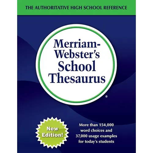 Merriam-Webster's School Thesaurus - Hardcover