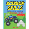 Scissor Skills Cutting and pasting Monster trucks activity pad for kids: my first cutting book, Monster trucks Coloring Book & Scissor Activities, Cut - Paperback