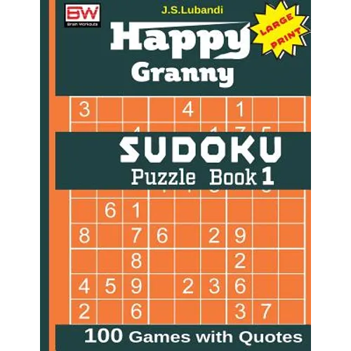 Happy Granny SUDOKU Puzzle Book 1 - Paperback
